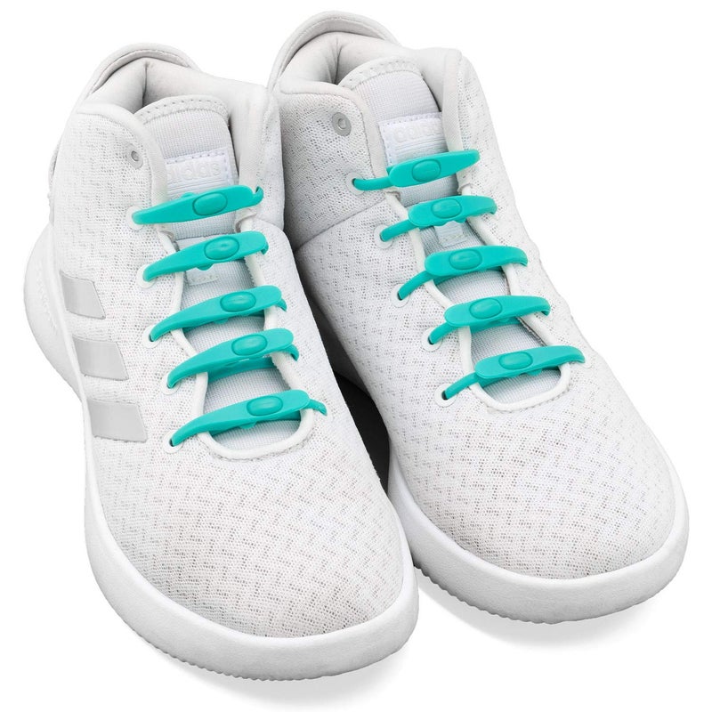 ZOOEASS No Tie Elastic Shoe Laces for Kids and Adults,Best for Sneaker(Jade) - Image 4